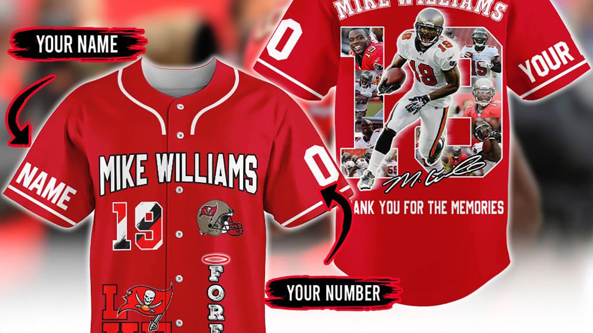 Mike Williams Forever Love Tampa Bay Buccaneers Personalized Baseball Jersey  - Growkoc