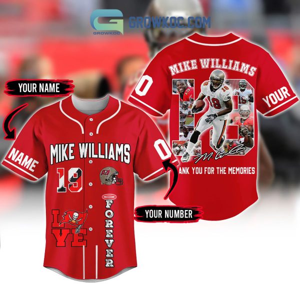Mike Williams Forever Love Tampa Bay Buccaneers Personalized Baseball Jersey