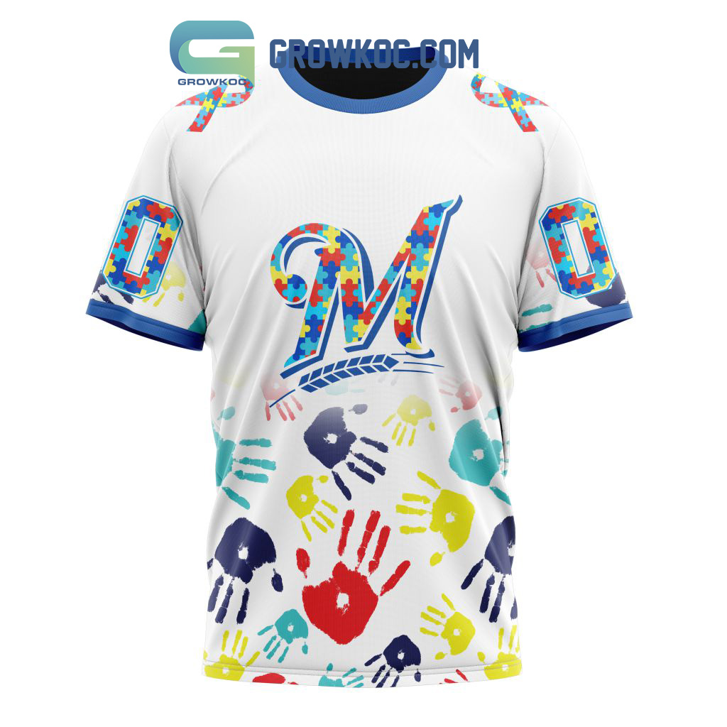 Milwaukee Brewers MLB Fearless Against Autism Personalized