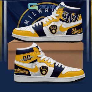 Milwaukee Brewers MLB Personalized Air Jordan 1 Shoes