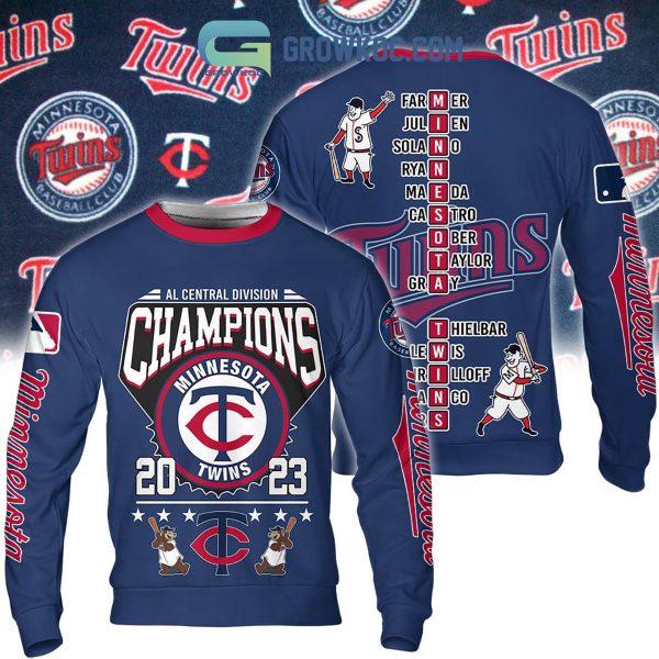 Minnesota Twins 2023 AL Central Division Champions Hoodie T Shirt
