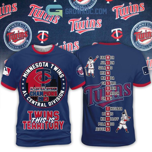 Minnesota Twins AL Central Division Champions 2023 Twins This Is Territory Hoodie T Shirt