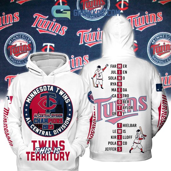 Minnesota Twins AL Central Division Champions 2023 Twins This Is Territory Hoodie T Shirt