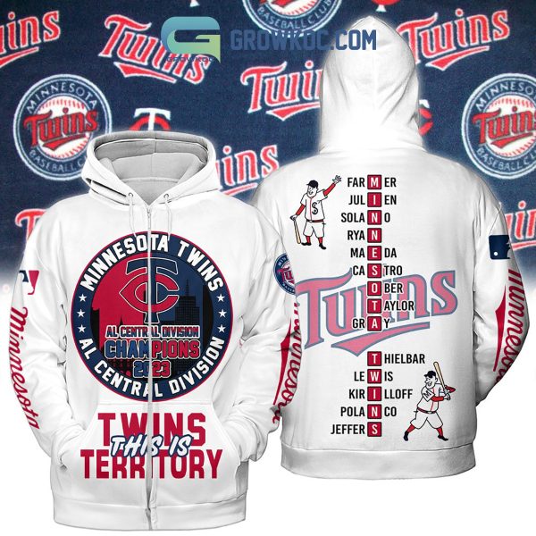 Minnesota Twins AL Central Division Champions 2023 Twins This Is Territory Hoodie T Shirt