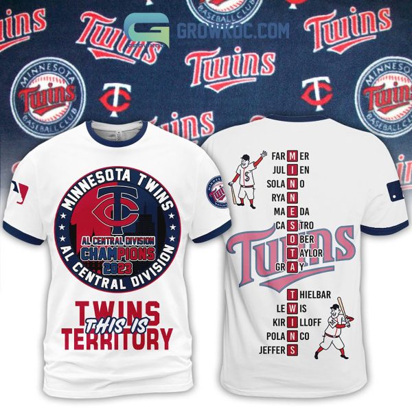 Minnesota Twins AL Central Division Champions 2023 Twins This Is Territory Hoodie T Shirt