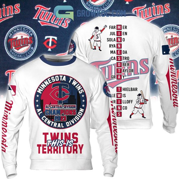 Minnesota Twins AL Central Division Champions 2023 Twins This Is Territory Hoodie T Shirt