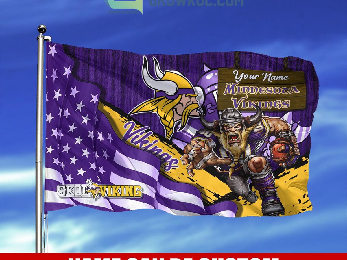 : Minnesota Vikings Large 3x5 Flag : Sports Fan Outdoor Flags :  Sports & Outdoors