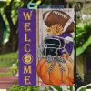 Miami Dolphins NFL Welcome Fall Pumpkin Personalized House Garden Flag
