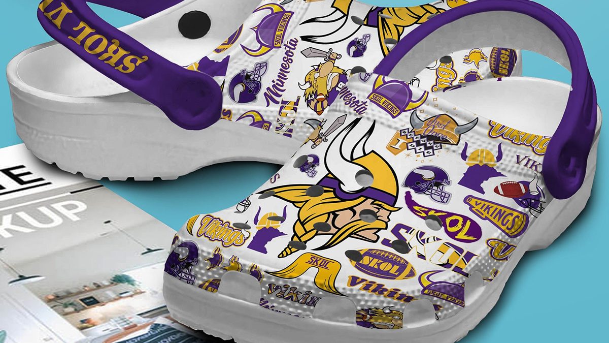 Minnesota Vikings Football Winter Leather Boots