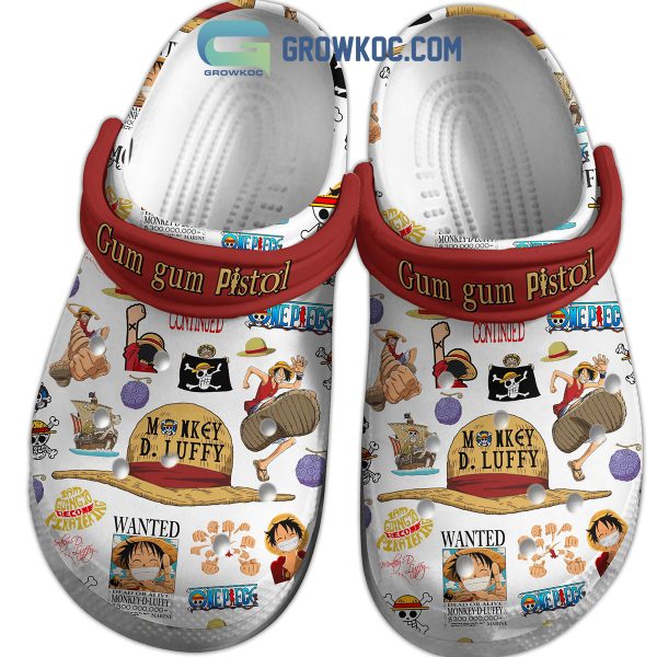 Monkey D Luffy Gum Gum Pistol One Piece Clogs Crocs