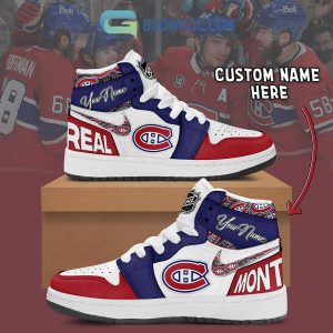 Montreal Canadiens NHL Personalized Air Jordan 1 Shoes