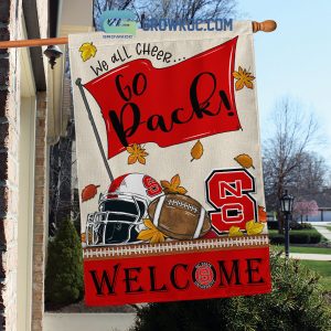 NC State Wolfpack NCAA Football Welcome Fall Pumpkin Halloween Fleece Blanket Quilt