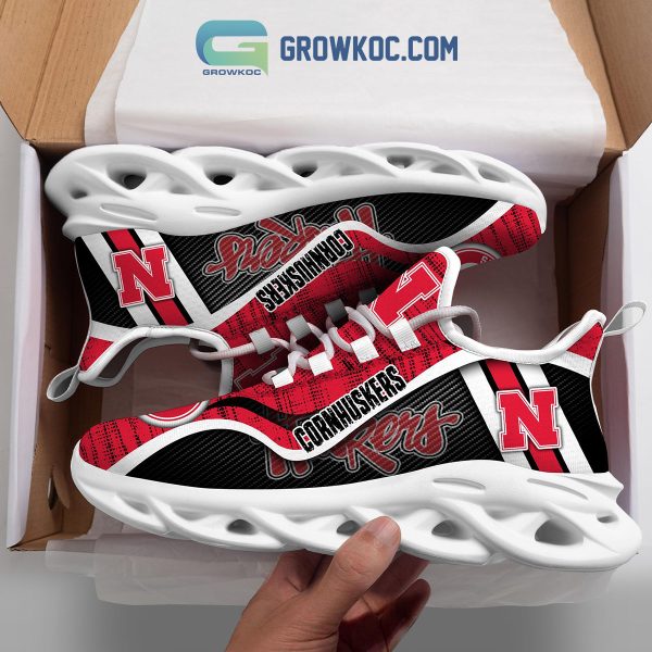 Nebraska Cornhuskers NCAA Clunky Sneakers Max Soul Shoes