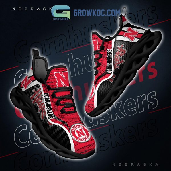 Nebraska Cornhuskers NCAA Clunky Sneakers Max Soul Shoes