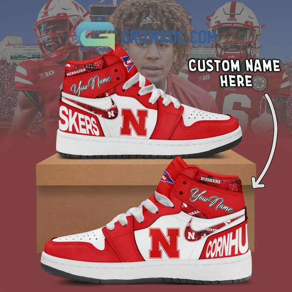 Nebraska Cornhuskers NCAA Personalized Air Jordan 1 Shoes