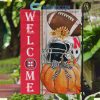 North Carolina Tar Heels NCAA Basketball Welcome Fall Pumpkin House Garden Flag