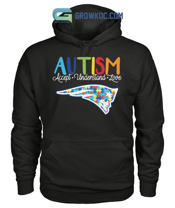 New England Patriots NFL Autism Awareness Accept Understand Love Shirt