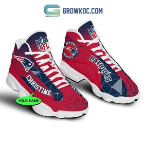 New England Patriots NFL Personalized Air Jordan 13 Sport Shoes