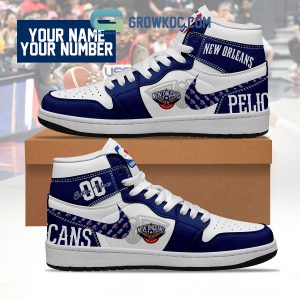 New Orleans Pelicans NBA Personalized Air Jordan 1 Shoes