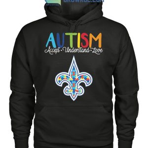 New Orleans Saints NFL Autism Awareness Accept Understand Love Shirt