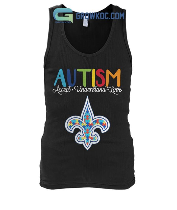 New Orleans Saints NFL Autism Awareness Accept Understand Love Shirt