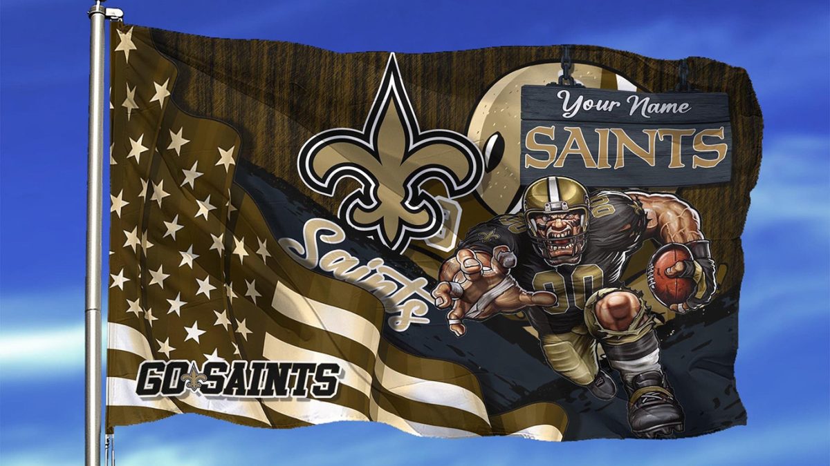 Officially Licensed NFL New Orleans Saints Personalized Banner Flag