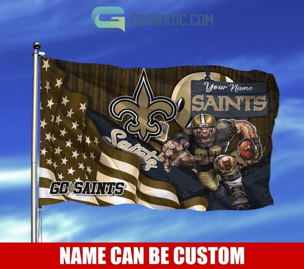 New Orleans Saints NFL Mascot Slogan American House Garden Flag
