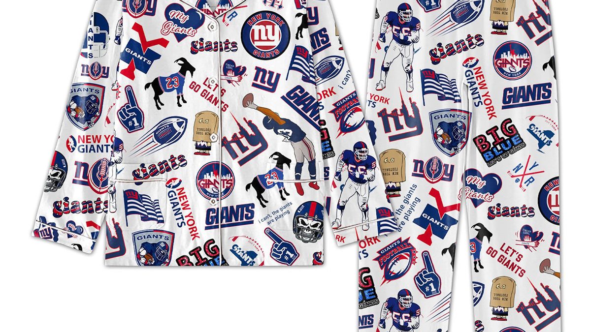 New York Giants Ladies Nightwear, Sleepwear, Giants Pajama Set