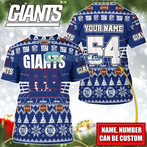 New York Giants NFL Christmas Personalized Hoodie Zipper Fleece Jacket
