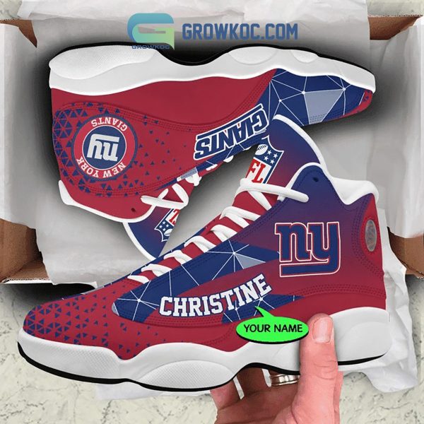 New York Giants NFL Personalized Air Jordan 13 Sport Shoes