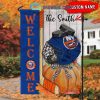 New Jersey Devils NHL Welcome Fall Pumpkin Personalized House Garden Flag