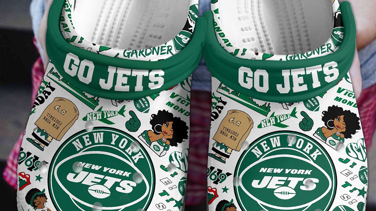 New York Jets Go Jets Victory Monday Clogs Crocs - Growkoc