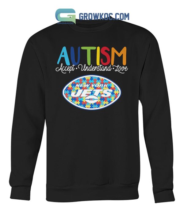 New York Jets NFL Autism Awareness Accept Understand Love Shirt
