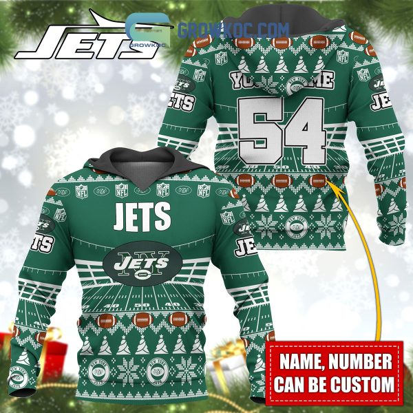 New York Jets NFL Christmas Personalized Hoodie Zipper Fleece Jacket