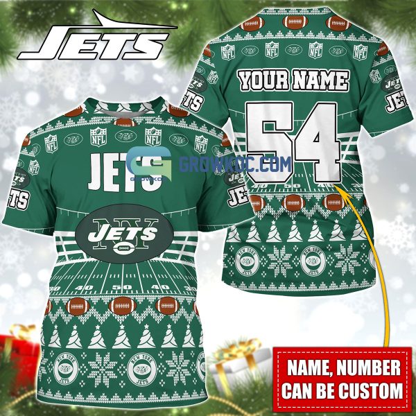 New York Jets NFL Christmas Personalized Hoodie Zipper Fleece Jacket