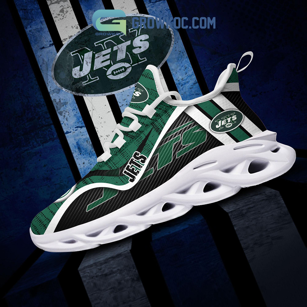 New York Jets NFL New Clunky Sneakers Max Soul Shoes For Men And Women -  Banantees