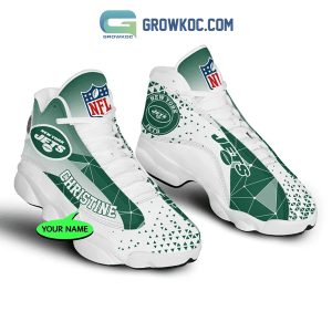 New York Jets NFL Personalized Air Jordan 13 Sport Shoes