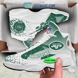 New York Jets NFL Personalized Air Jordan 13 Sport Shoes