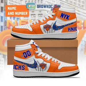 New York Knicks NBA Personalized Air Jordan 1 Shoes