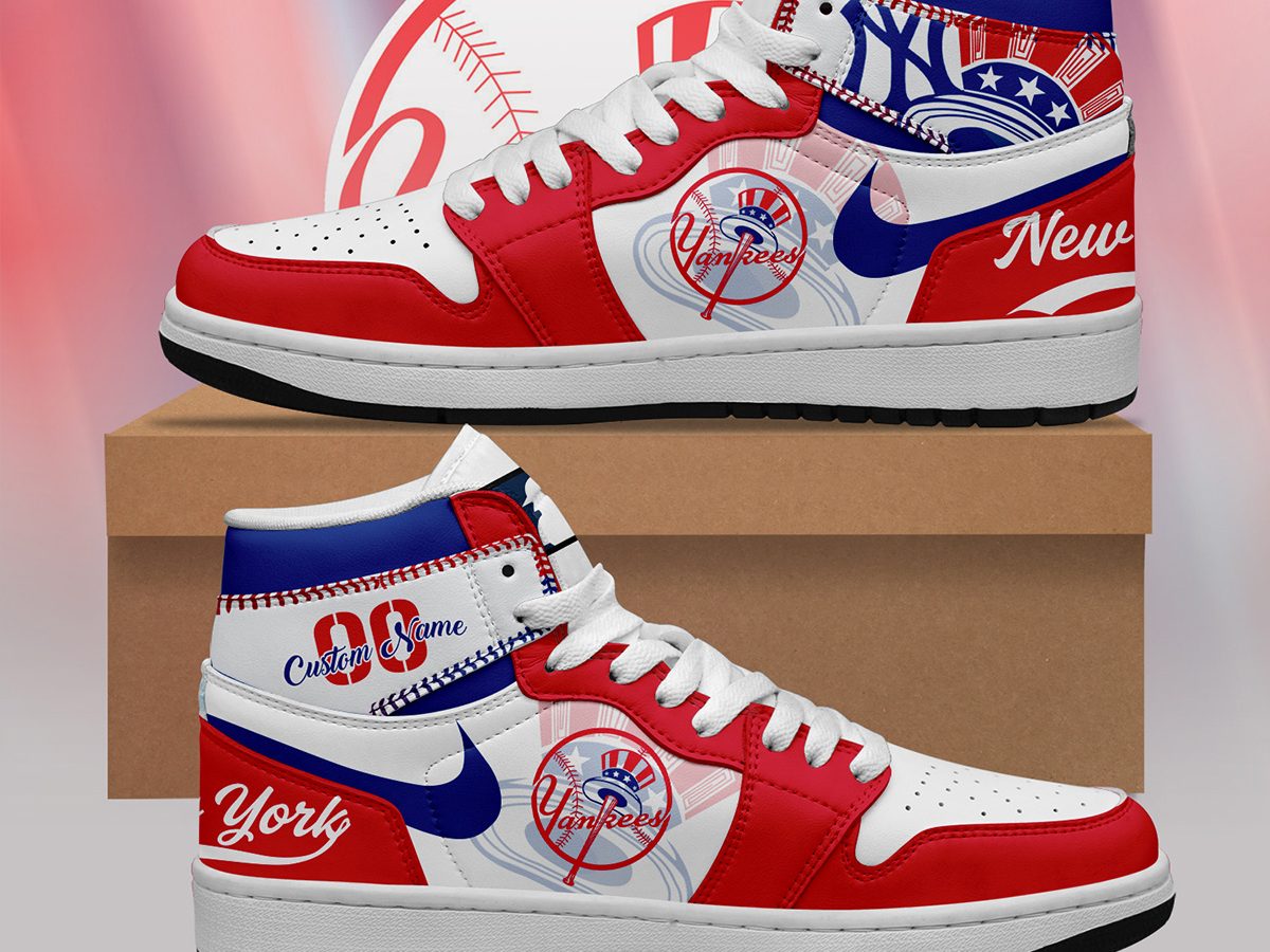 New York Yankees MLB Personalized Air Jordan 1 Shoes - Growkoc