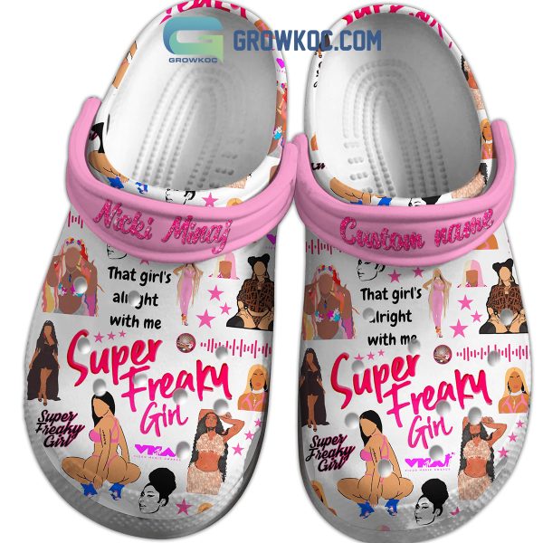 Nicki  Minaj  Super  Freaky  Girl  That  Girl’s  Alright  With  Me  Personalized  Clogs  Crocs