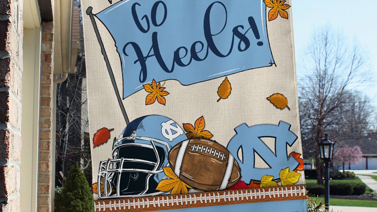 UNC North Carolina Tar Heels University Large College Flag