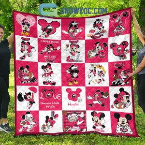 Northern Illinois Huskies NCAA Mickey Disney Fleece Blanket Quilt