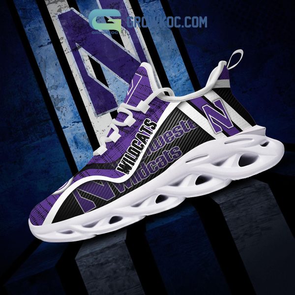 Northwestern Wildcats NCAA Clunky Sneakers Max Soul Shoes