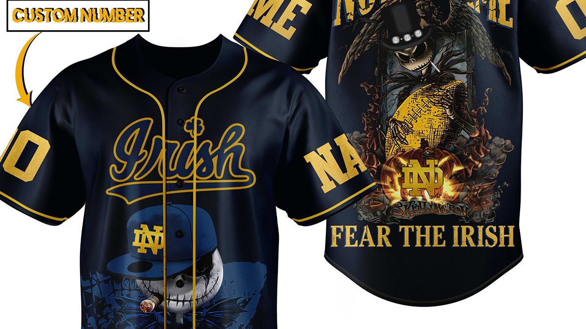 NNcaa notre dame fighting irish baseball jersey - LIMITED EDITION