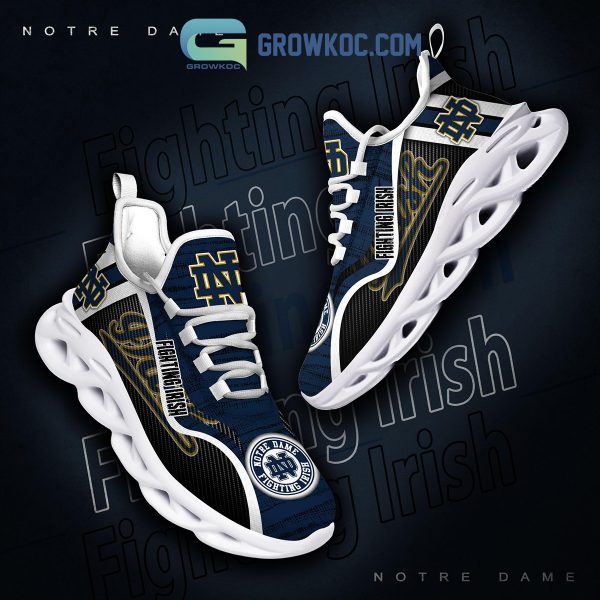 Notre Dame Fighting Irish NCAA Clunky Sneakers Max Soul Shoes