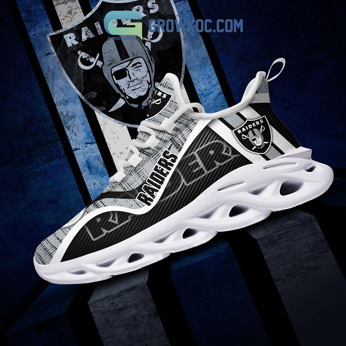 Las Vegas Raiders NFL Personalized Air Jordan 13 Sport Shoes - Growkoc