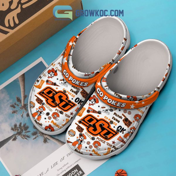 Oklahoma State Cowboys Go Pokes Pistols Firing Clogs Crocs