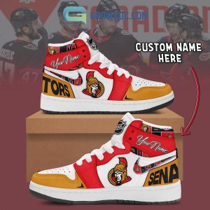 Ottawa Senators NHL Personalized Air Jordan 1 Shoes