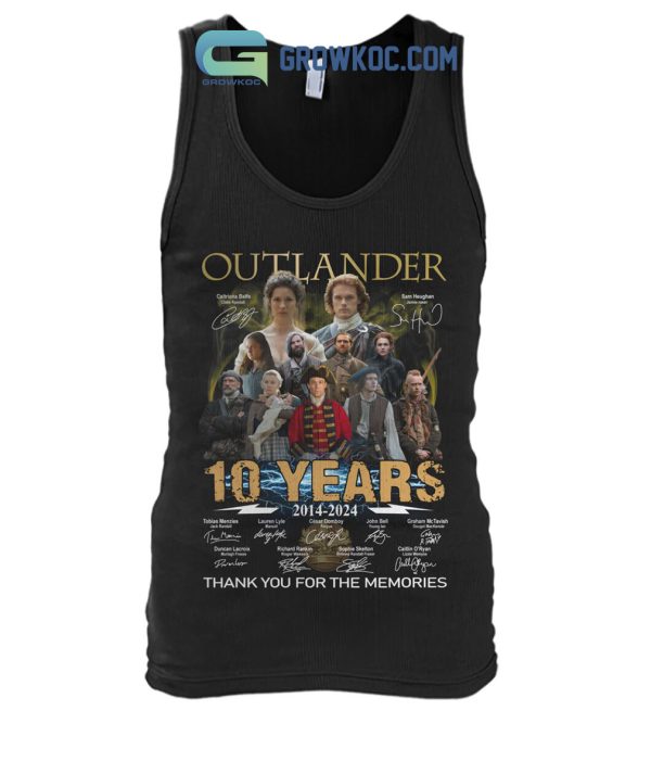 Outlander 10 Years 2014 2024 Memories Shirt Hoodie Sweater